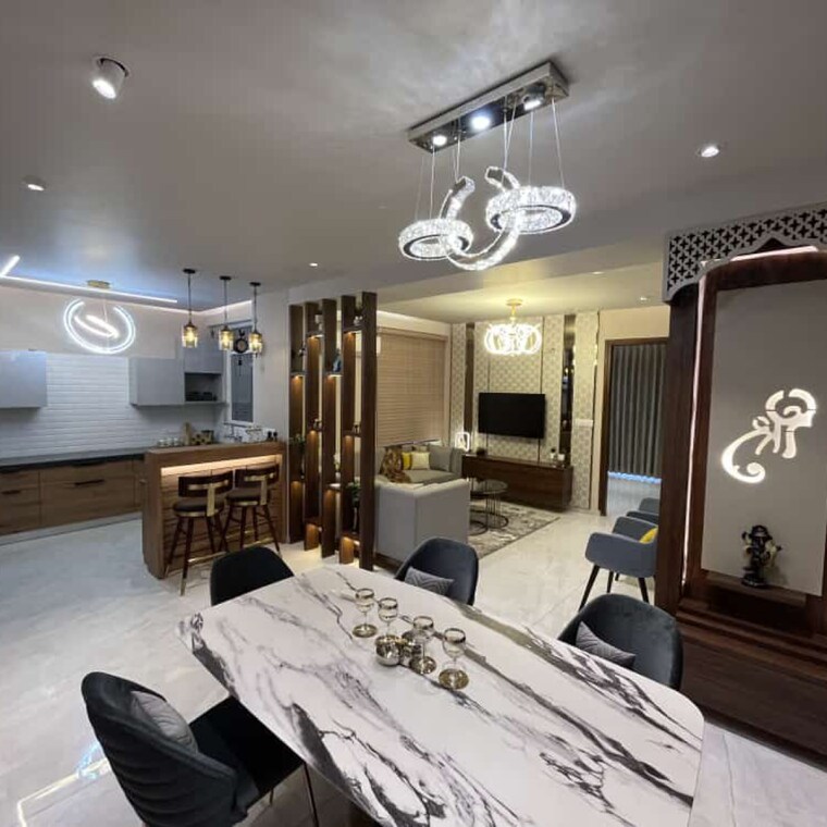 Living Room, crd-golden-castle 3 Bedroom 1800 Sq.Ft. Apartment In High Ground Zirakpur 9022817