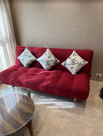 Living Room in 1 BHK Apartment at Hiranandani Regent Hill, Powai – for Rent