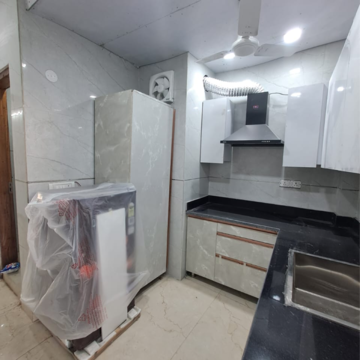 Kitchen in 2 BHK Builder Floor at Malviya Nagar – for Rent