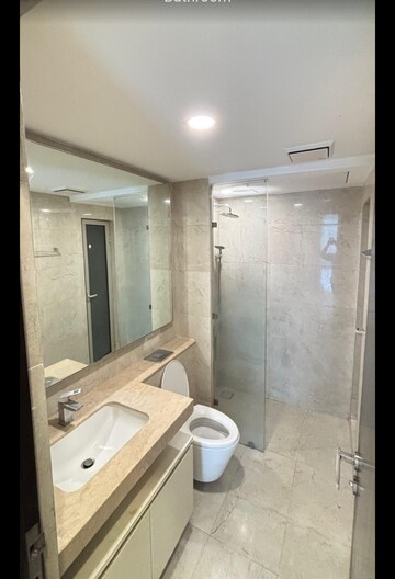 Bathroom in 2 BHK Apartment at Hiranandani Atlantis, Powai – for Rent