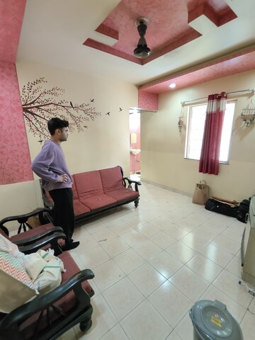 Living Room in 1 BHK Apartment at Wadgaon Sheri – for Rent