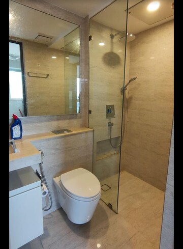 Bathroom in 1 BHK Apartment at Hiranandani Zen Maple, Powai – for Rent