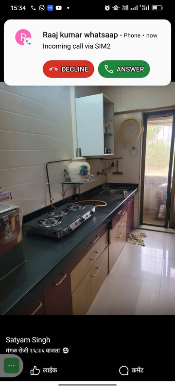 Kitchen in 2 BHK Apartment at Lake Home, Powai – for Rent