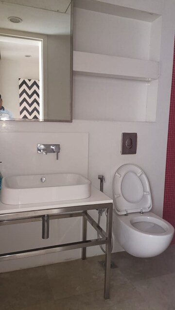 Bathroom in 3 BHK Apartment at Sunteck City Avenue 4, Goregaon West – for Rent