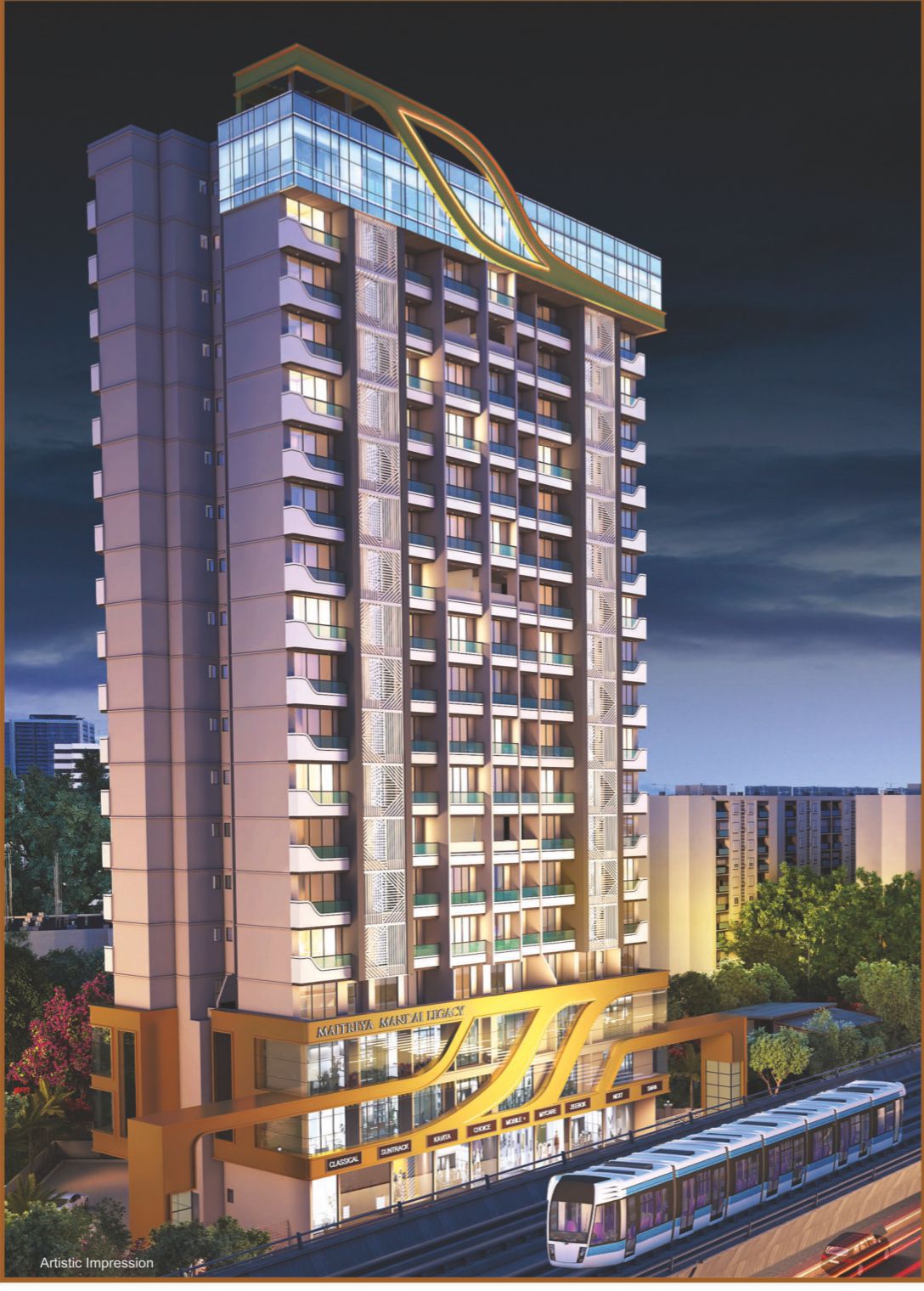 1 BHK 457 Sq.Ft. Apartment in Saish Maitreya Imperial