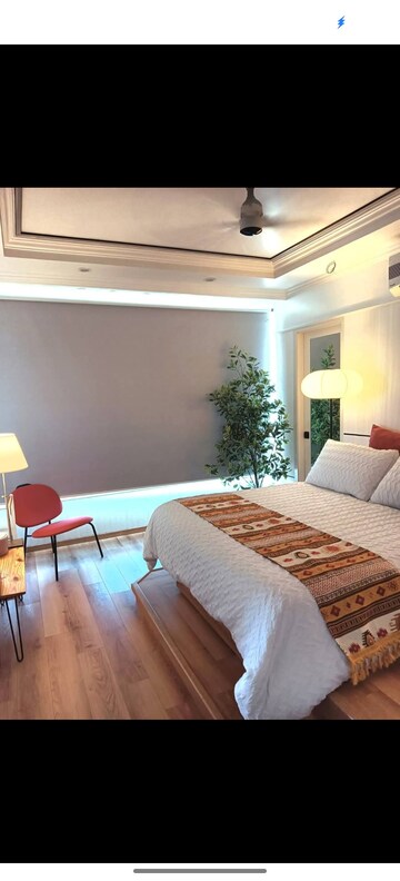 Bedroom in 2 BHK Apartment at Transcon Triumph Tower, Andheri West – for Rent