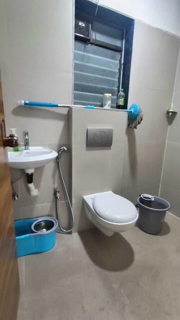 Bathroom in 1 BHK Apartment at Je And Vee Om Trimurti, Malad East – for Rent