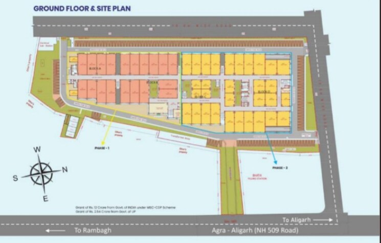 Master Plan, foundry nagar Commercial Office Space 2528 Sq.Ft. In Foundry Nagar Agra 9023237