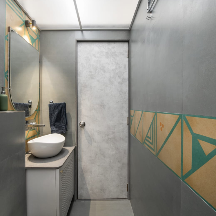 Bathroom, comfort-zone 3 Bedroom 1200 Sq.Ft. Apartment In Dasar Pune 9023262