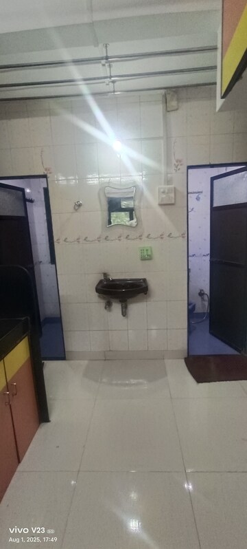 Bathroom in 1 BHK Apartment at Sankalp Siddhi Society, Malad East – for Rent