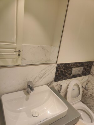 Bathroom in 1 BHK Apartment at Bhartiya Leela Residences, Thanisandra Main Road – for Sale