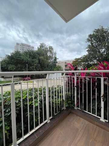 Balcony in 3 BHK Apartment at L&T Raintree Boulevard, Hebbal – for Rent