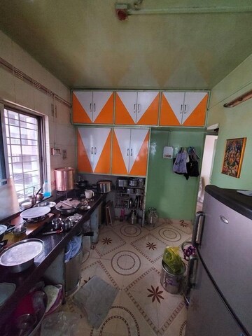 Kitchen in 1 BHK Apartment at Laxmi Krupa Apartments, Bhusari Colony – for Rent