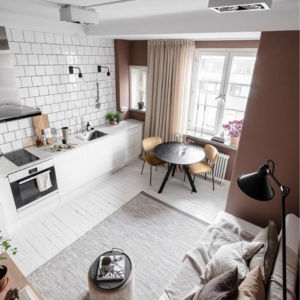 Living Room in Studio Apartment at Ajmer Road – for Sale