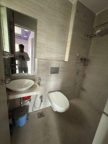 Bathroom in 2 BHK Apartment at Vihang Vermont, Ghodbunder Road – for Rent