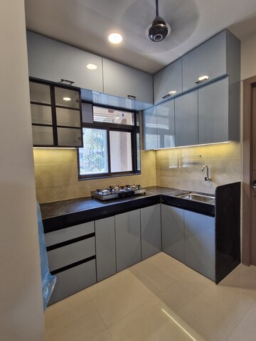 Kitchen in 1 BHK Apartment at K M Horizon Palms 2, Owale – for Rent