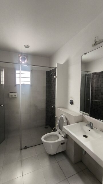 Bathroom in 3 BHK Apartment at Rajapushpa Provincia, Narsingi – for Rent
