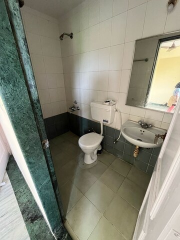 Bathroom in 1 BHK Apartment at Hiranandani Estate Brentford, Ghodbunder Road – for Rent