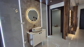Bathroom in 3 BHK Apartment at Rajapushpa Provincia, Narsingi – for Rent