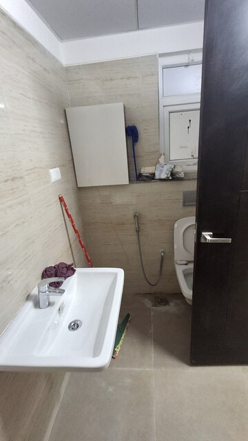 Bathroom in 3 BHK Apartment at Rajapushpa Provincia, Narsingi – for Rent