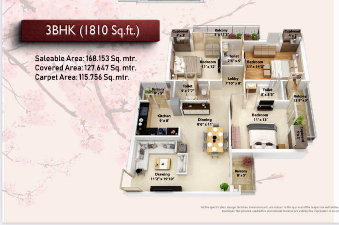 3 BHK Apartment For Sale in NCR Monarch