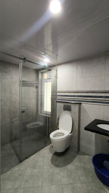 Bathroom in 3 BHK Apartment at Rajapushpa Provincia, Narsingi – for Rent