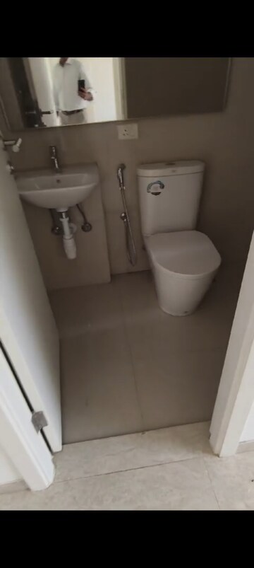 Bathroom in 1 BHK Apartment at Hiranandani Estate Solitaire C, Ghodbunder Road – for Rent