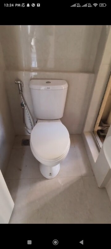 Bathroom in 1 BHK Apartment at Hiranandani Estate Solitaire C, Ghodbunder Road – for Rent
