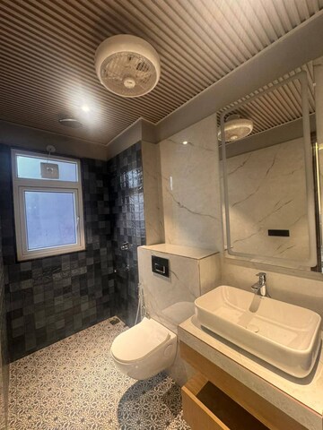 Bathroom in 1 BHK Builder Floor at Saket – for Rent