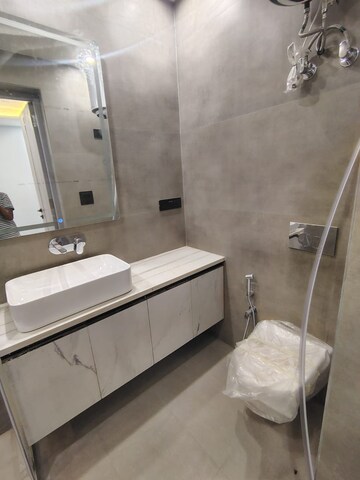 Bathroom in 3 BHK Builder Floor at DLF Queens Court, Greater Kailash ii – for Rent