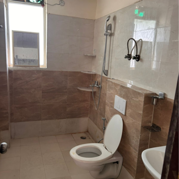 Bathroom in 3.5 BHK Builder Floor at Wave City, Bayana – for Rent