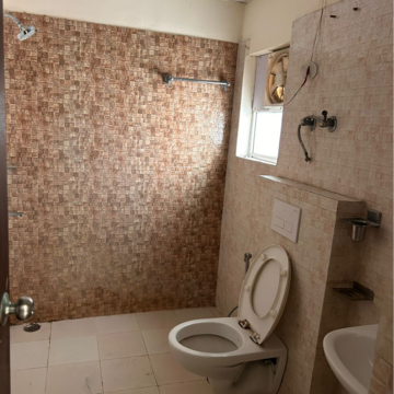 Bathroom in 3.5 BHK Builder Floor at Wave City, Bayana – for Rent