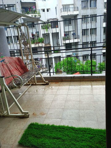 Balcony in 3 BHK Apartment at Tejas Estate Poorva Residency, Pimple Saudagar – for Rent