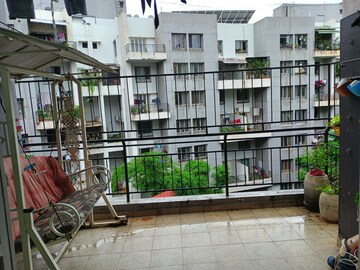 Balcony in 3 BHK Apartment at Tejas Estate Poorva Residency, Pimple Saudagar – for Rent