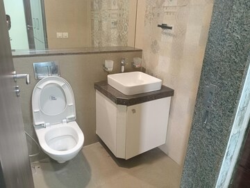 Bathroom in 3 BHK Apartment at Adani Western Heights Sky Apartments, Andheri West – for Rent