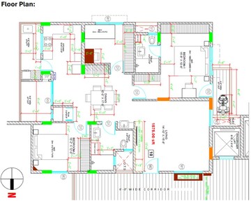 Floor Plan in 3 BHK Apartment at Ramamurthy Nagar – for Sale