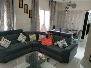Living Room in 2 BHK Apartment at Bramhacorp F Residences, Kalyani Nagar – for Rent