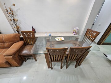 Dining area in 3 BHK Penthouse at Prahlad Nagar – for Rent