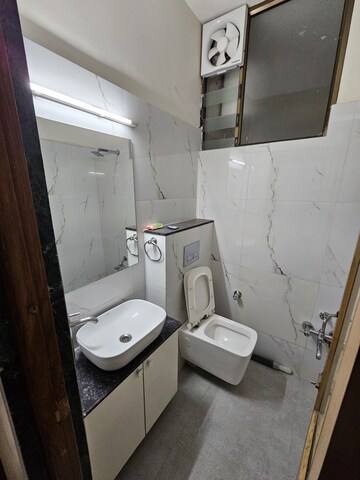 Bathroom in 3 BHK Penthouse at Prahlad Nagar – for Rent