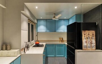 Kitchen in 3 BHK Apartment at Seven Bungalow, Andheri West – for Rent