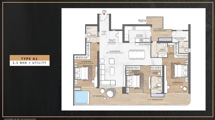 Floor Plan, smart-world-the-edition 3.5 Bedroom 2945 Sq.Ft. Apartment In Sector 66 Gurgaon 9024444