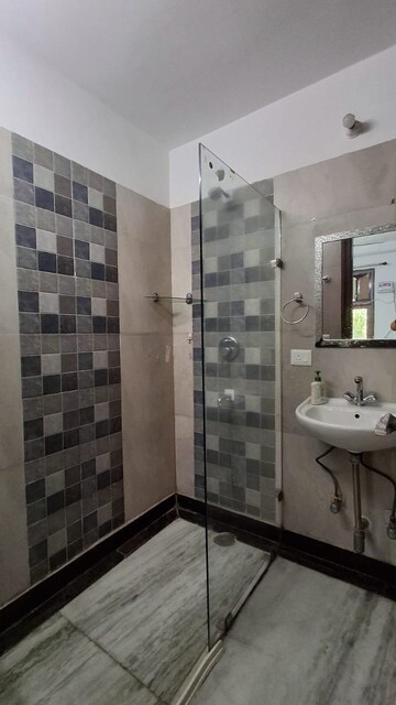 Bathroom in 2 BHK Builder Floor at Saket – for Rent
