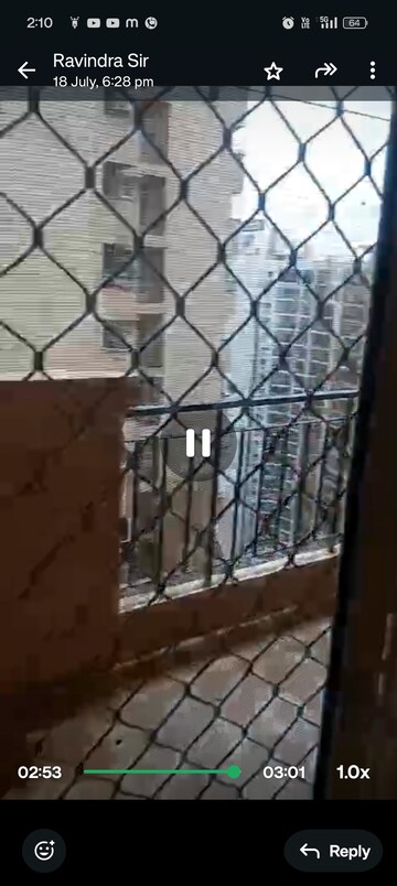 Balcony in 3 BHK Apartment at Landcraft Golf Links, Pandav Nagar – for Rent