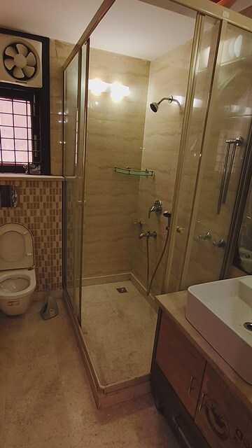 Bathroom in 4 BHK Builder Floor at Saket – for Rent