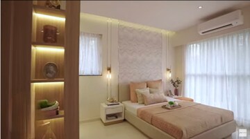 Bedroom in 2 BHK Apartment at Godrej Urban Park, Chandivali – for Rent