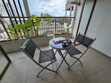 Balcony in 3 BHK Apartment at Panampilly Nagar – for Sale