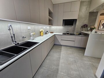 Kitchen in 3 BHK Apartment at Panampilly Nagar – for Sale