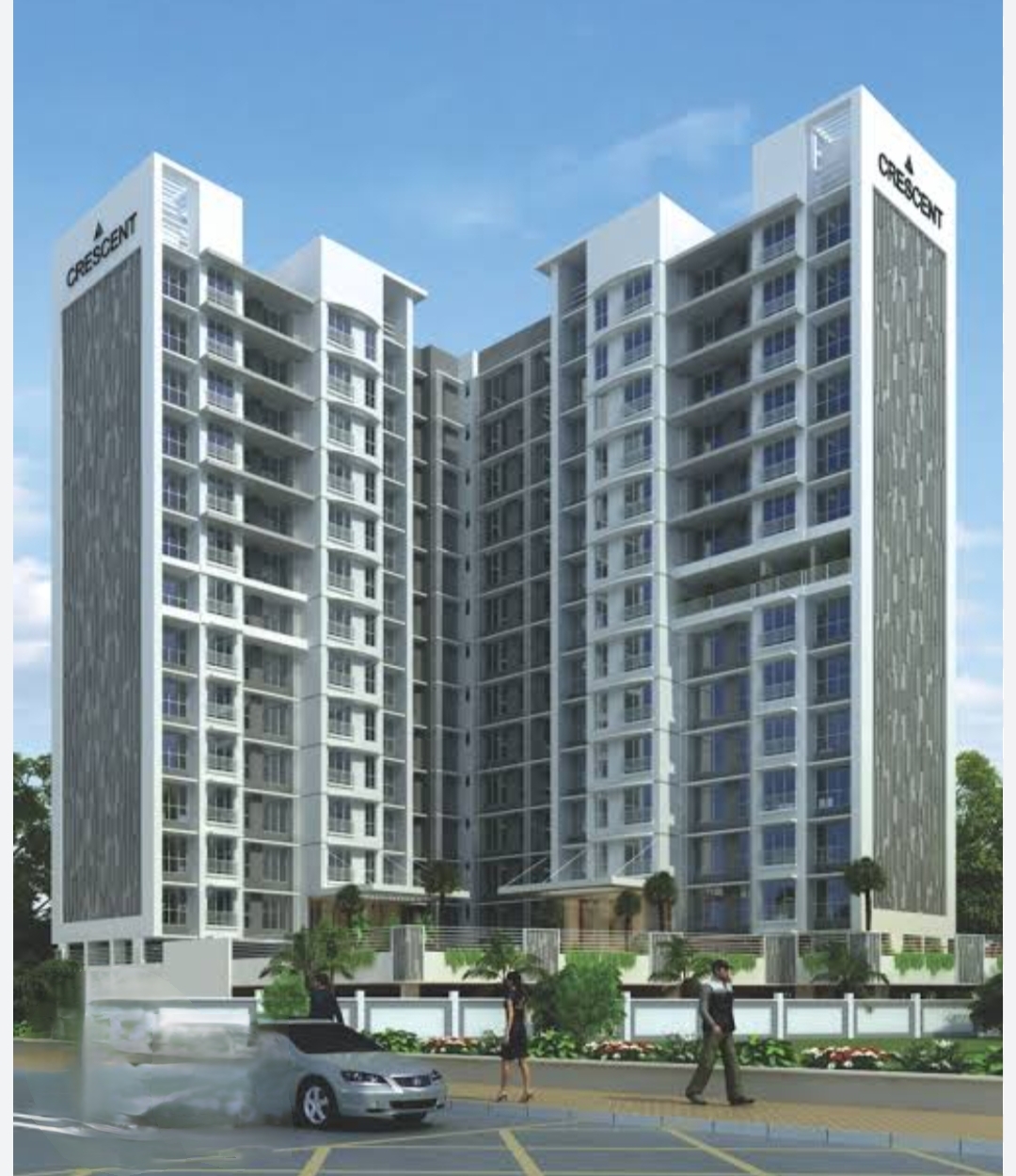 1 BHK + Pooja Room 415 Sq.Ft. Apartment in Crescent Solitaire