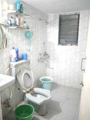 Bathroom in 3 BHK Apartment at Rachna Garden Estate, Aundh – for Sale