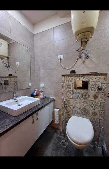 Bathroom in 2 BHK Builder Floor at Kalkaji – for Rent